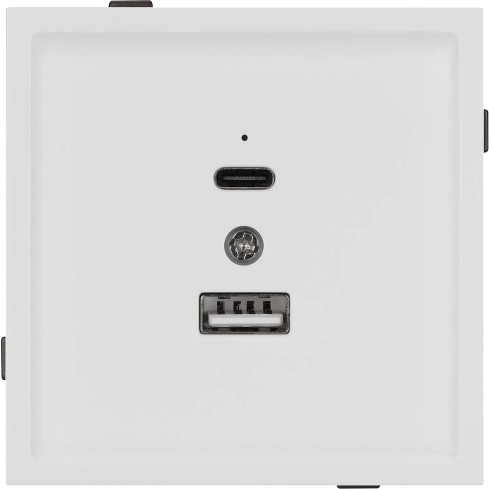 Изображение товара Механизм USB розетки Arlight SCT-TENDO-MUAC-SFPL-WH для встраивания 2 USB порта
