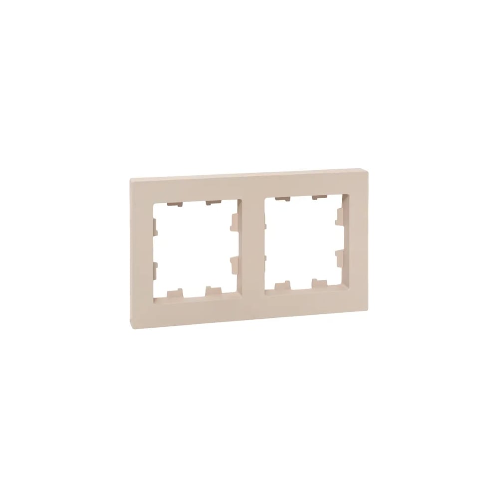 Изображение товара Рамка 2-х постовая EKF Эпика UP1-FPI-02-44 кремовая пластик