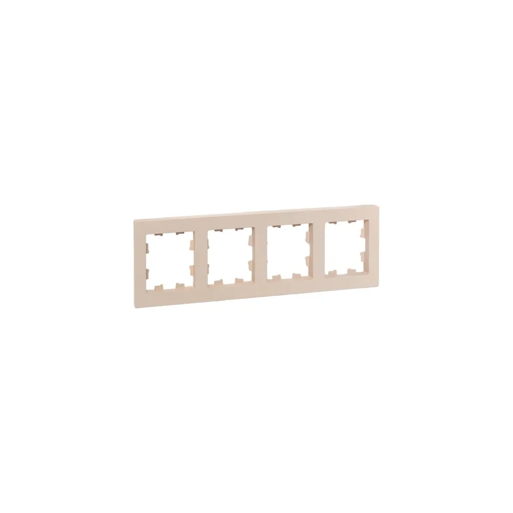 Изображение товара 4-местная рамка EKF кремовая пластик серия Эпика UP1-FPI-04