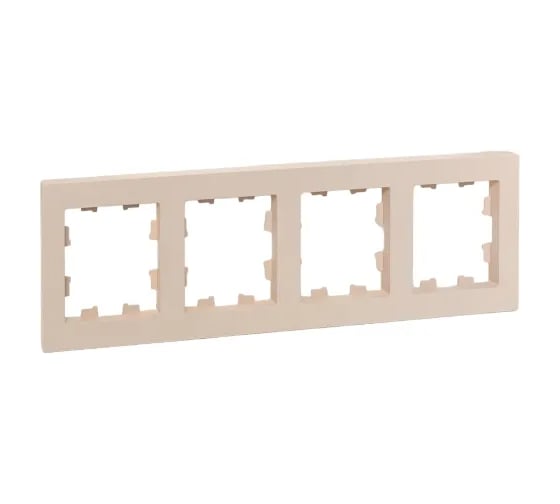 Изображение товара 4 - местная рамка EKF кремовая, пластик Эпика UP1-FPI-04