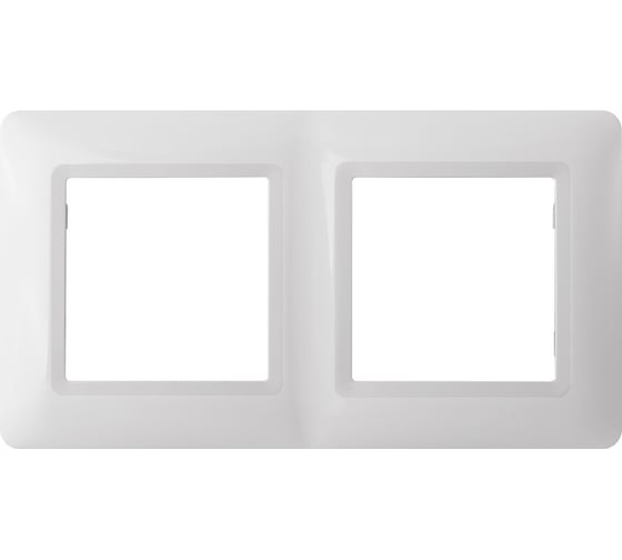 Изображение товара Рамка ЕТР двухместная, Сontact, белая (10шт) 80012-10