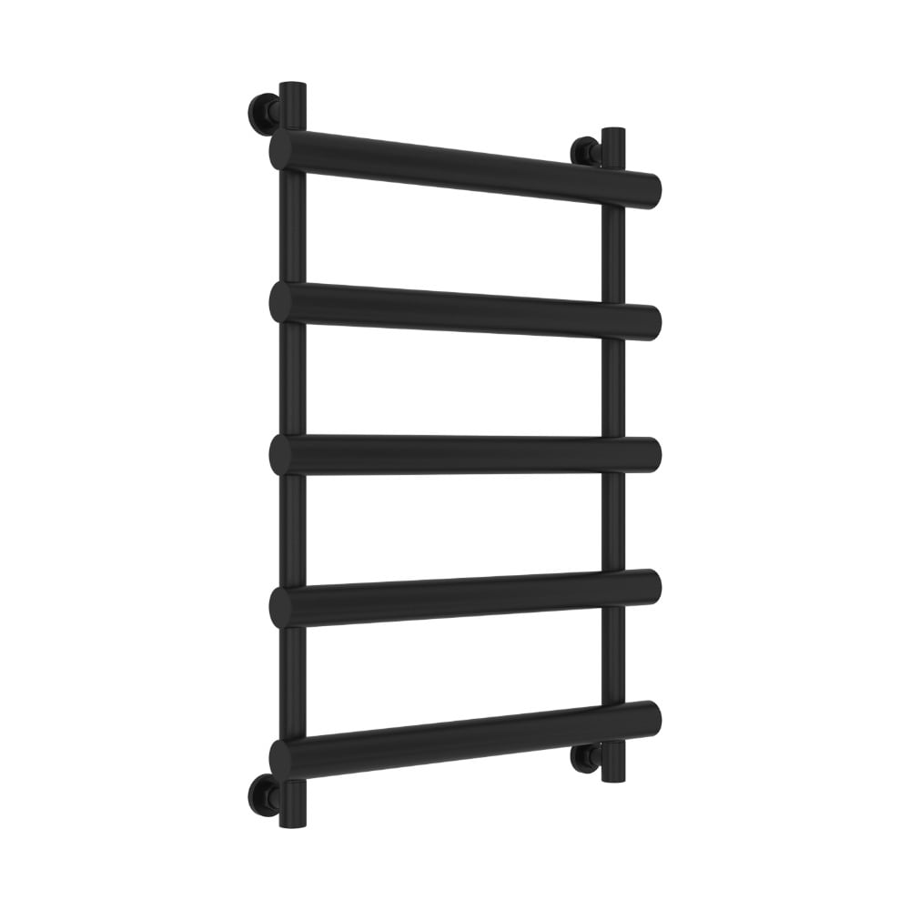 Изображение товара Полотенцесушитель водяной АТЛАНТ 800x500 из нержавеющей стали черный диагональное подключение