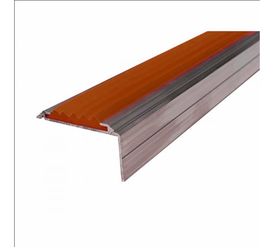 Изображение товара Угол-порог ООО Элитпроф ECO противоскользящий алюминиевый 42х20мм, с красной резиновой вставкой, длина 2,7 м АУ 42х20 КрВ 270 ECO