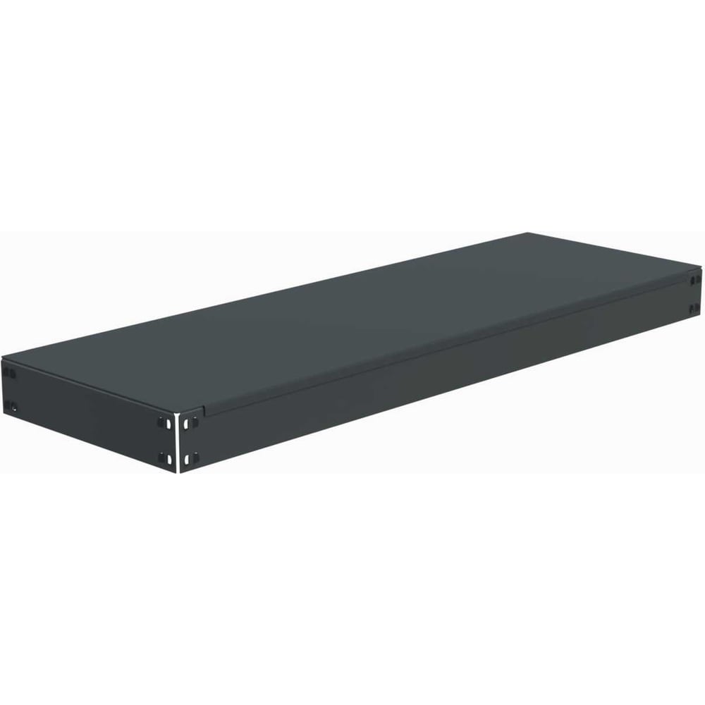 Изображение товара Полка основная металлическая ООО Металекс с комплектом траверс для стеллажей серии HARD 1400х400 (серая) 106363