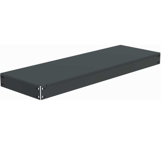 Изображение товара Полка основная металлическая ООО Металекс с комплектом траверс для стеллажей серии HARD 1400х400 (серая) 106363