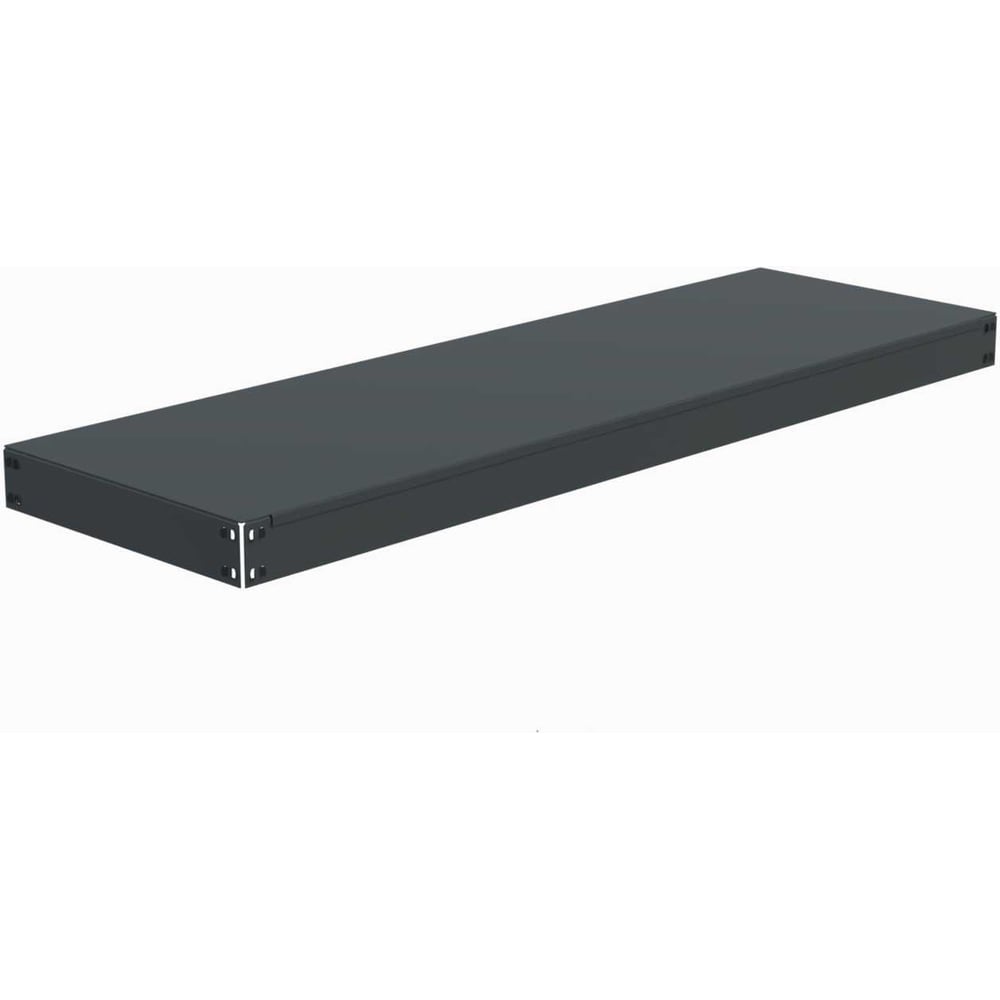 Изображение товара Полка основная металлическая ООО Металекс с комплектом траверс для стеллажей серии HARD 1600х500 (серая) 106369