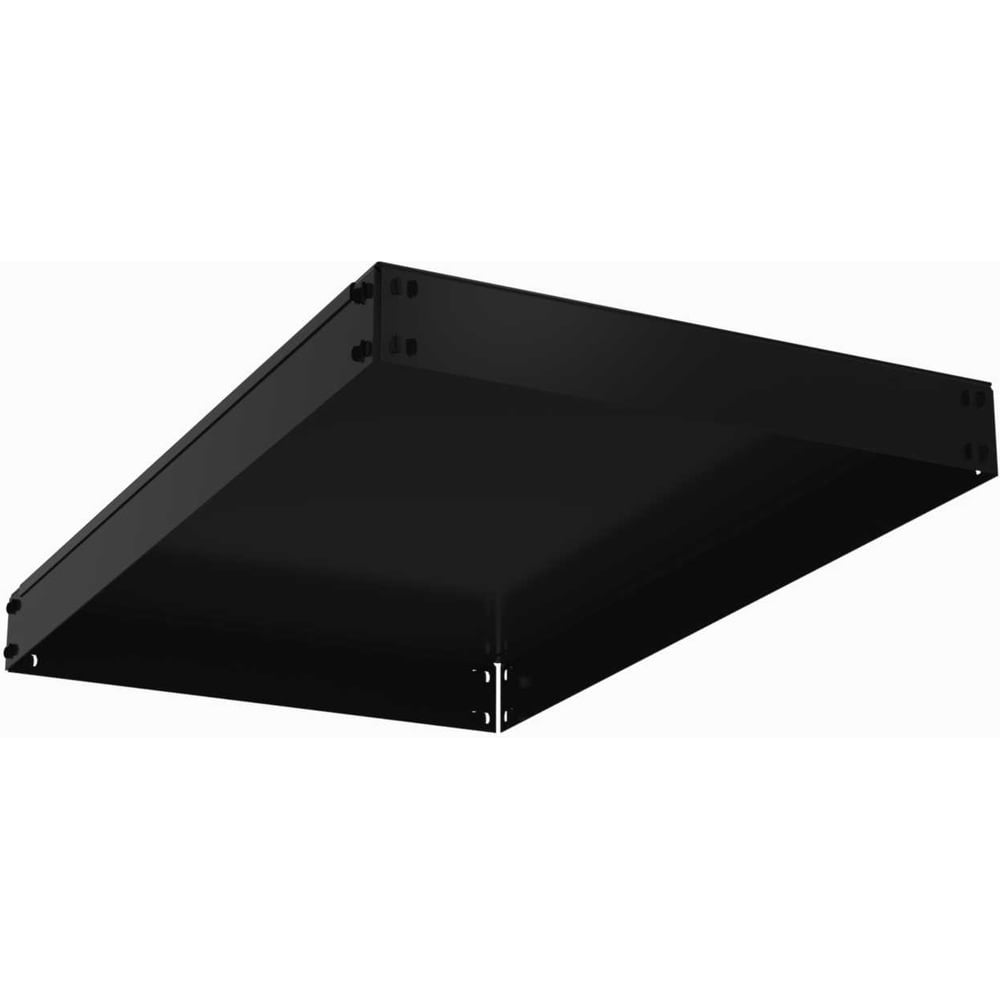 Изображение товара Полка основная металлическая ООО Металекс с комплектом траверс для стеллажей серии HARD 1000х600 (чёрная) 106544