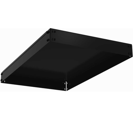 Изображение товара Полка основная металлическая ООО Металекс с комплектом траверс для стеллажей серии HARD 1000х600 (чёрная) 106544