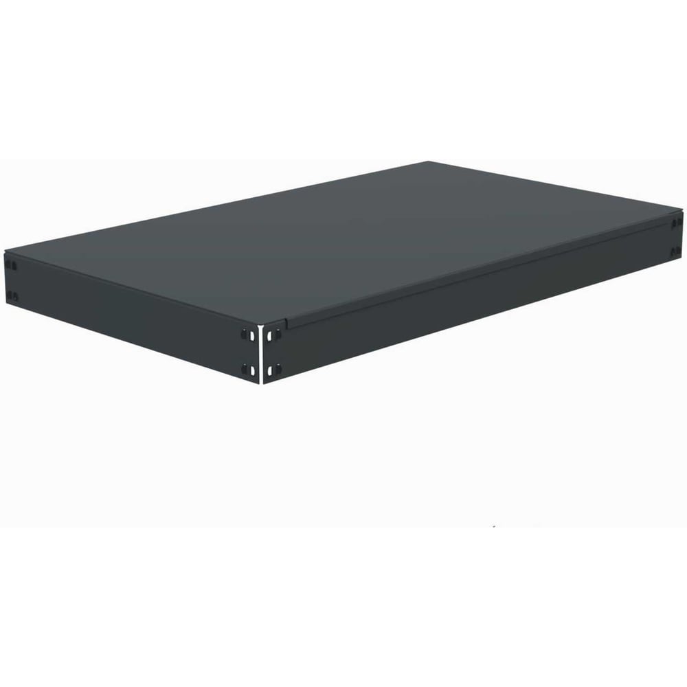 Изображение товара Полка основная металлическая ООО Металекс с комплектом траверс для стеллажей серии HARD 1000х600 (серая) 106371