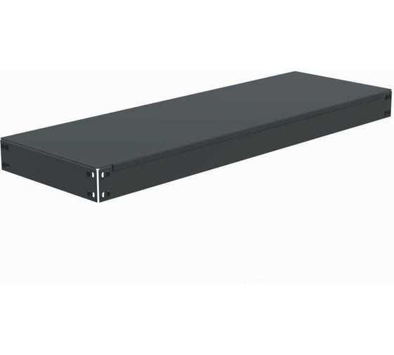 Изображение товара Полка основная металлическая ООО Металекс с комплектом траверс для стеллажей серии HARD 1200х400 (серая) 106362