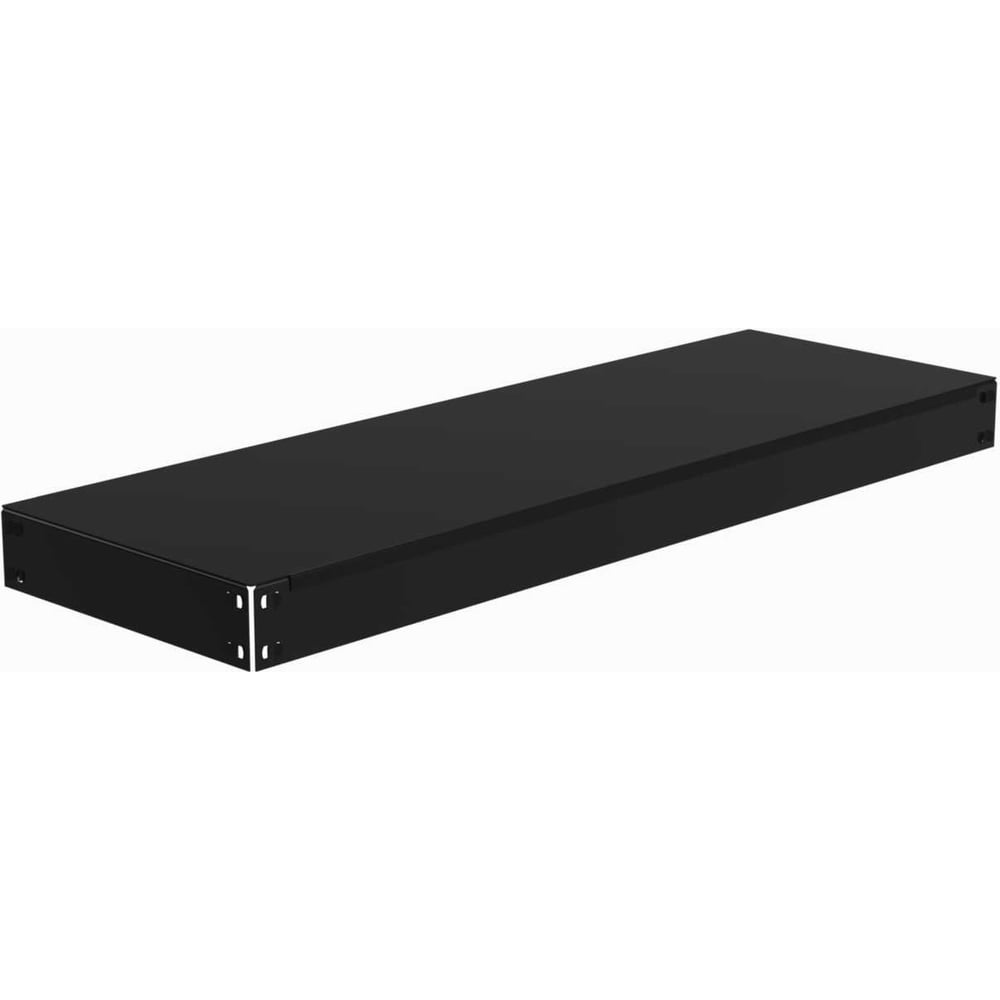 Изображение товара Полка основная металлическая Металекс HARD 1400x400 мм черная с траверсами