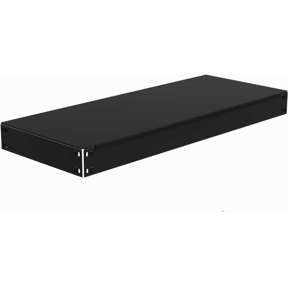 Изображение товара Полка основная металлическая ООО Металекс с комплектом траверс для стеллажей серии HARD 1000х400 (чёрная) 106534