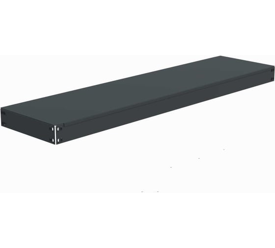 Изображение товара Полка основная металлическая ООО Металекс с комплектом траверс для стеллажей серии HARD 1600х400 (серая) 106364