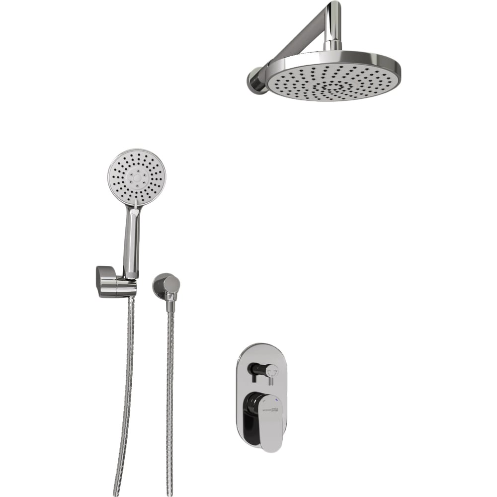 Изображение товара Встраиваемый комплект для душа WasserKRAFT A14229 с верхним и ручным душем