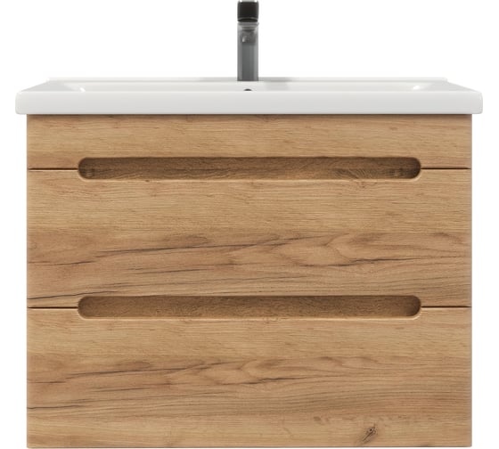 Изображение товара Тумба с раковиной RUVANN AQVI 70 + Миранда 70 в ванную подвесная Голд крафт Т.AQVI-GK.П-70П-KIT-MIR