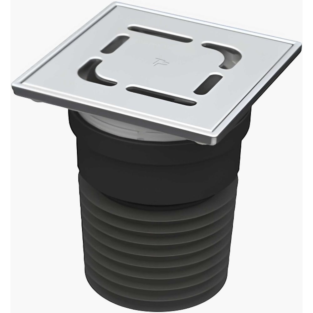 Изображение товара Трап универсальный Татполимер вертикальный выпуск, с рамкой и решеткой из нержавеющей cтали 150х150 ТП-73 65046 Изображение товара Трап универсальный Татполимер вертикальный выпуск, с рамкой и решеткой из нержавеющей cтали 150х150 ТП-73 65046