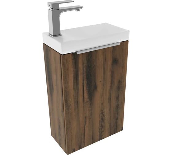 Изображение товара Тумба с раковиной ЗОВ Монови Слим 40, Аттик MS40AT+N7091B