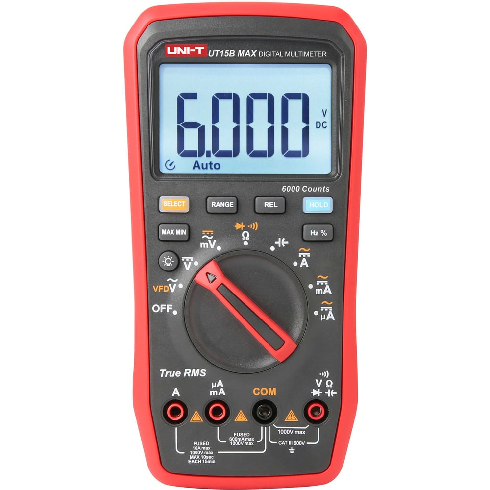 Изображение товара Мультиметр автоматический UNI-T UT15B MAX цифровой для электроники и электромонтажа