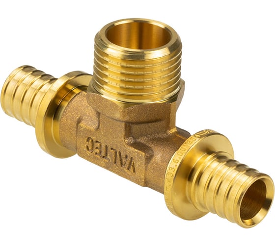 Изображение товара Тройник надвижной Valtec с переходом на нар.р. 32(4,4) х 1 х 32(4,4) VTm.433.G.320632