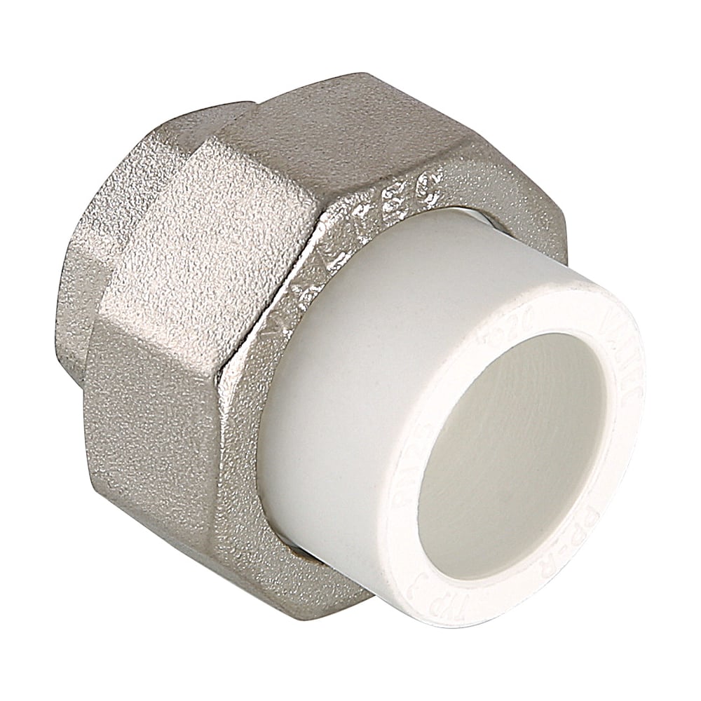 Изображение товара Фитинг разъемный Valtec 40х1 с внутренней резьбой полипропиленовый никель