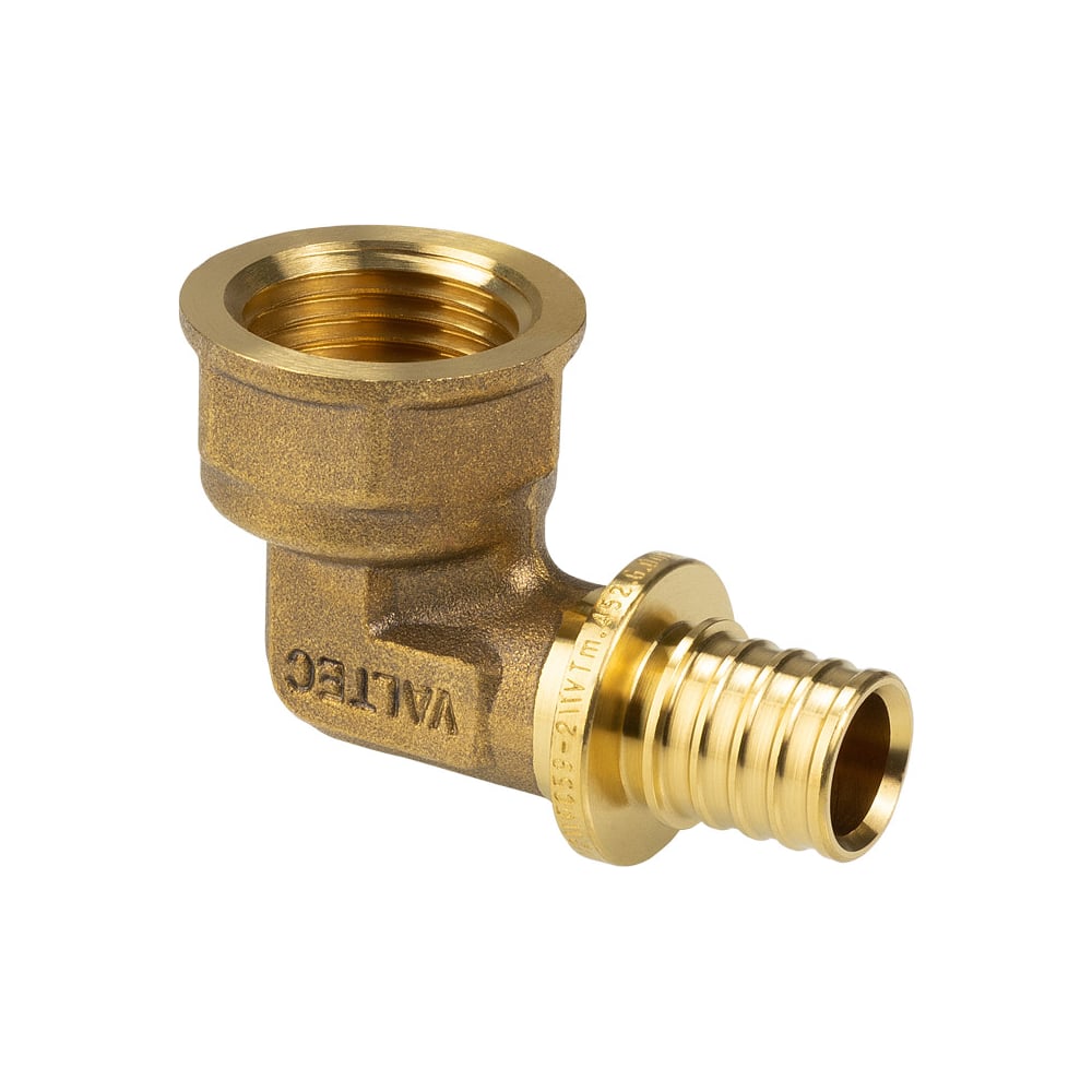 Изображение товара Фитинг аксиальный угольник надвижной Valtec 32(4,4)х1 латунь