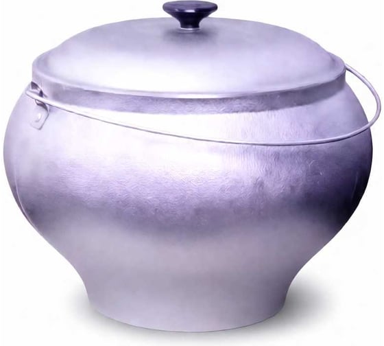 Изображение товара Казан с крышкой ООО Силумин+ 12 л. с дужкой без покрытия БКД12 4811381033176