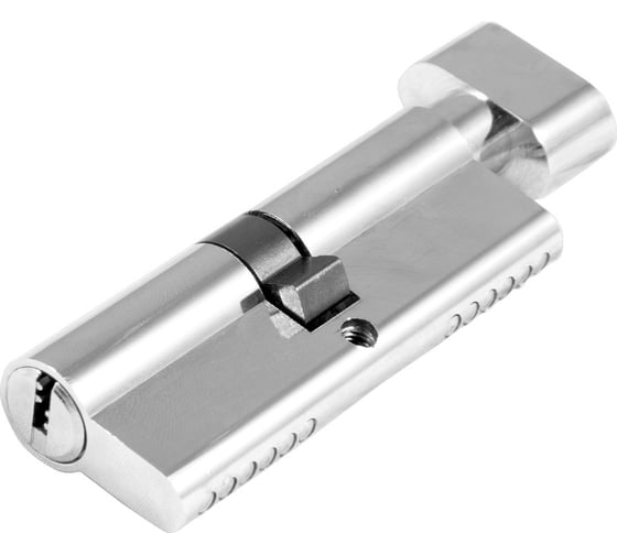 Изображение товара Цилиндр замка DORF ключ/барашек, компьютерный, 5 ключей, никель 45х45 COM_DORF_90(45x45)_k_kn