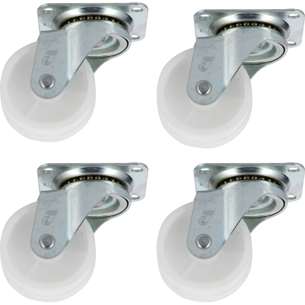 Изображение товара Набор промышленных колес Caster 50мм полиамидные поворотные 4 шт