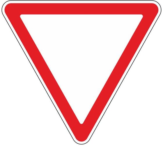 Изображение товара Знак дорожный ООО ПК "МАГИСТРАЛЬ" 2.4 Уступите дорогу А900 мм пленка тип IА 4687207367646