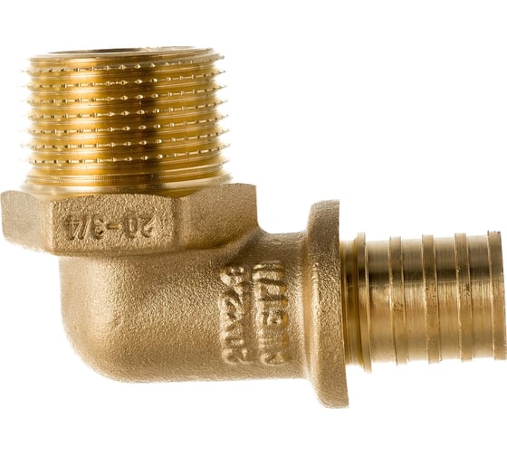 Изображение товара Угол 90 One Plus 20х3/4 НР аксиальный rx надвижной, для труб из сшитого полиэтилена Pex 3204023070