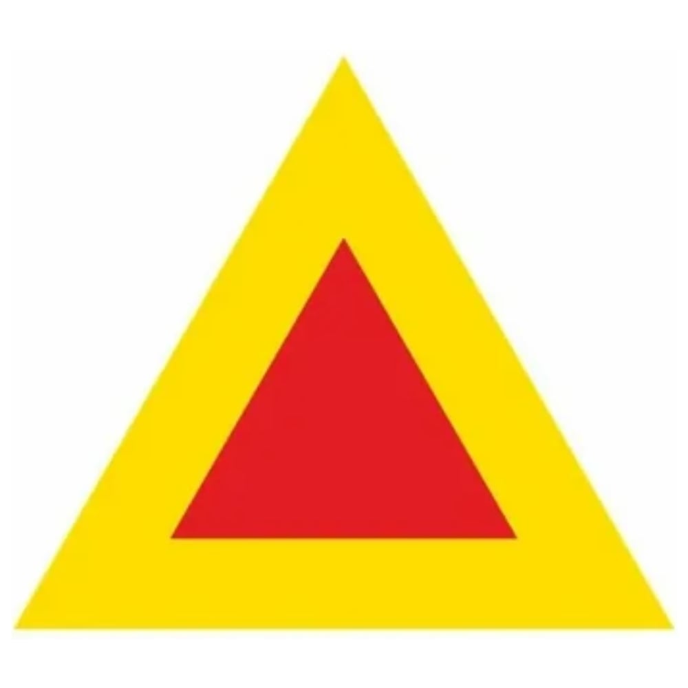 Изображение товара Знак ООО ПК "МАГИСТРАЛЬ" Тихоходное транспортное средство А350 мм основа металл пленка тип IА 4687207367783