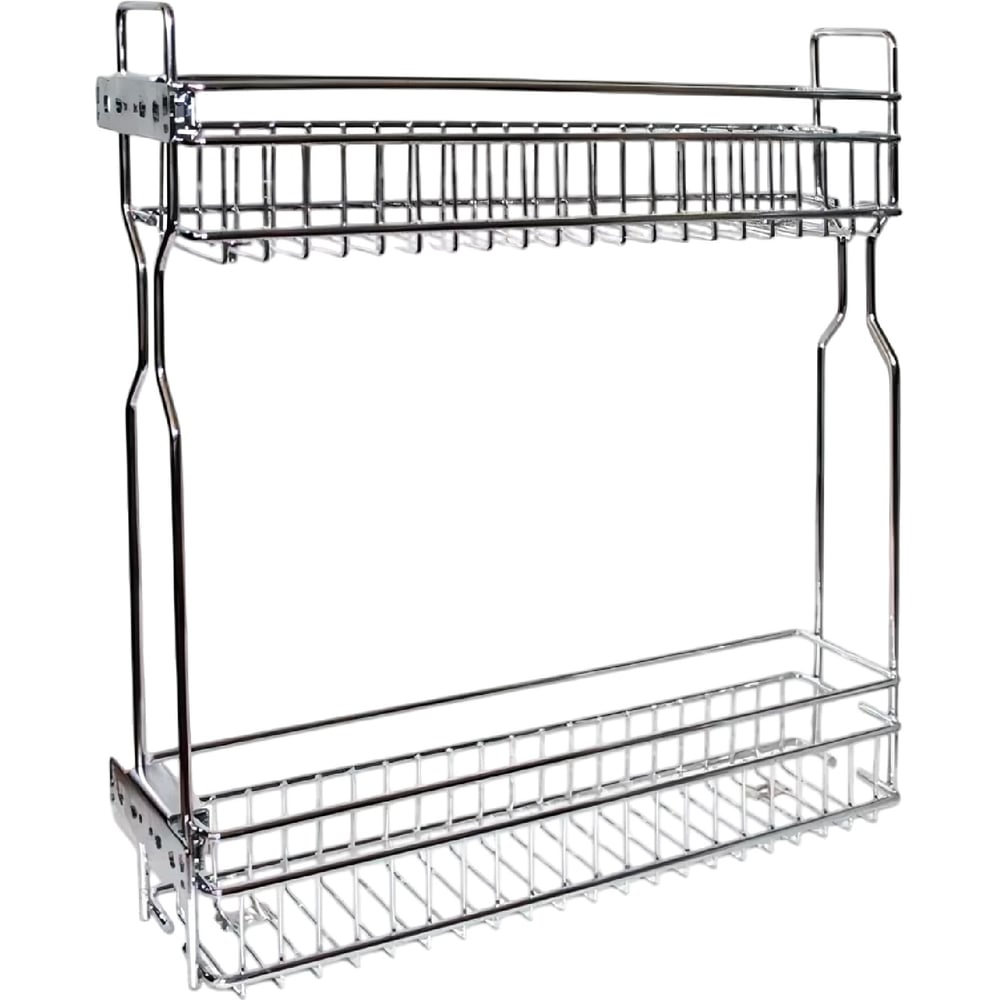 Изображение товара Бутылочница для кухни Аврора 150 правая, на скрытых направляющих с доводчиком / двухуровневая корзина 0610610