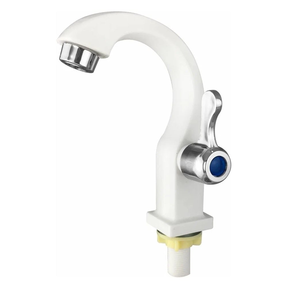 Изображение товара Кран на одну воду металлокерамика Brimix белый, из высокопрочного пластика АБС 668