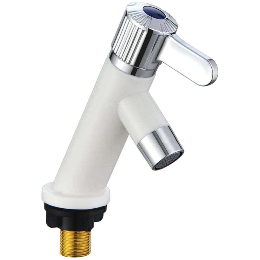 Изображение товара Кран на раковину Brimix из АБС пластика керамический запорный белый 6623