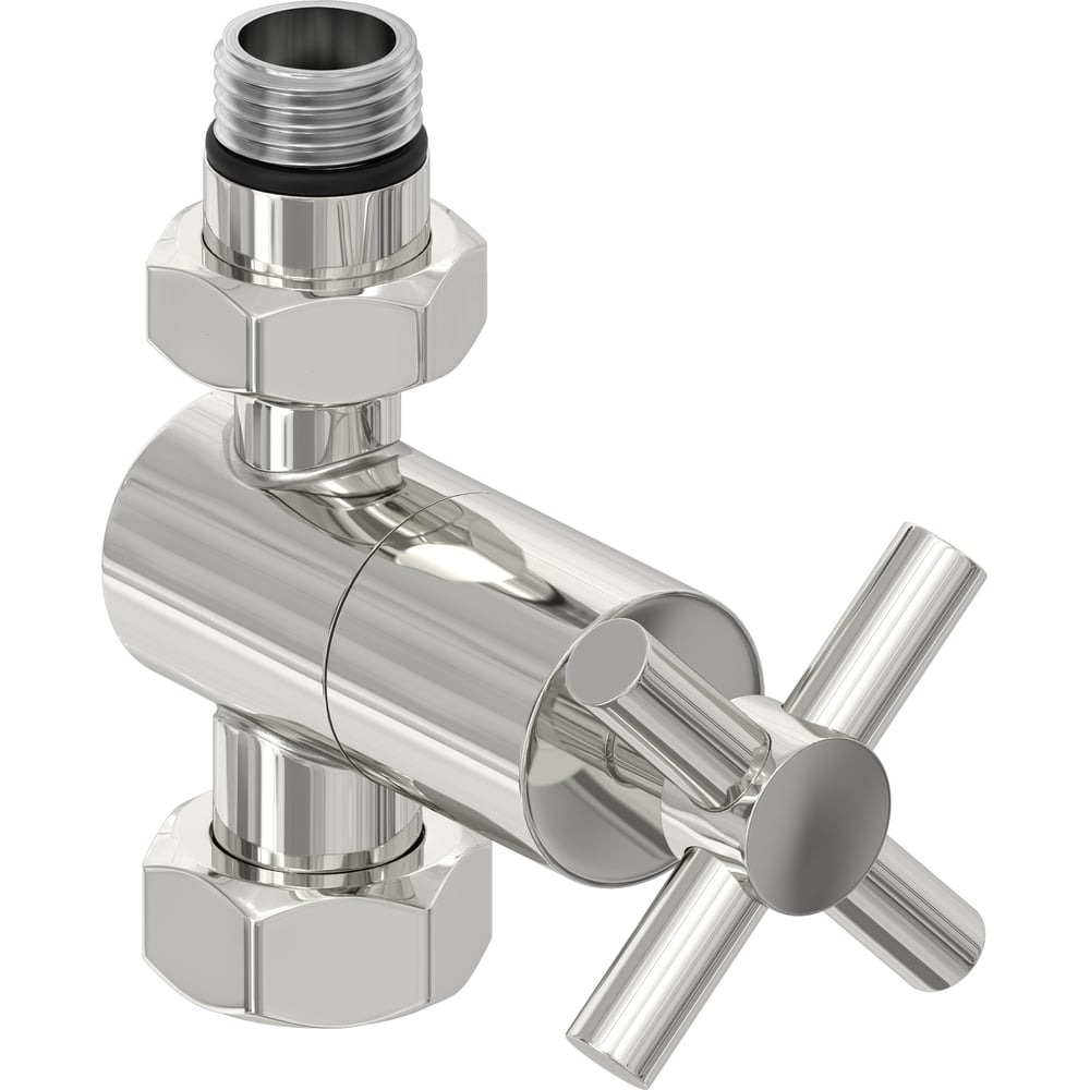 Изображение товара Вентиль прямой Сунержа G 1/2 НР х G 3/4 НГ сатин, нержавеющая сталь