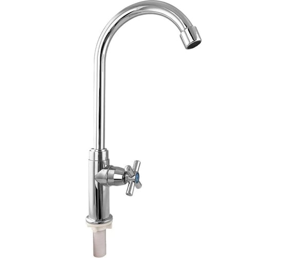 Изображение товара Кран на одну воду Brimix высокий излив, ПРЕМИУМ, металлокерамика, хромированный, из высокопрочного пластика АБС 603