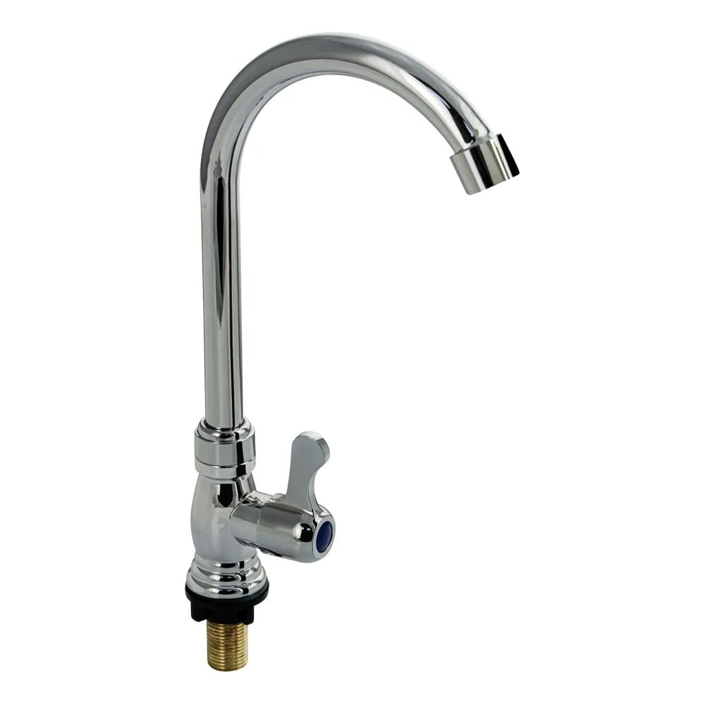 Изображение товара Кран на одну воду Brimix высокий излив хромированный из ABS пластика