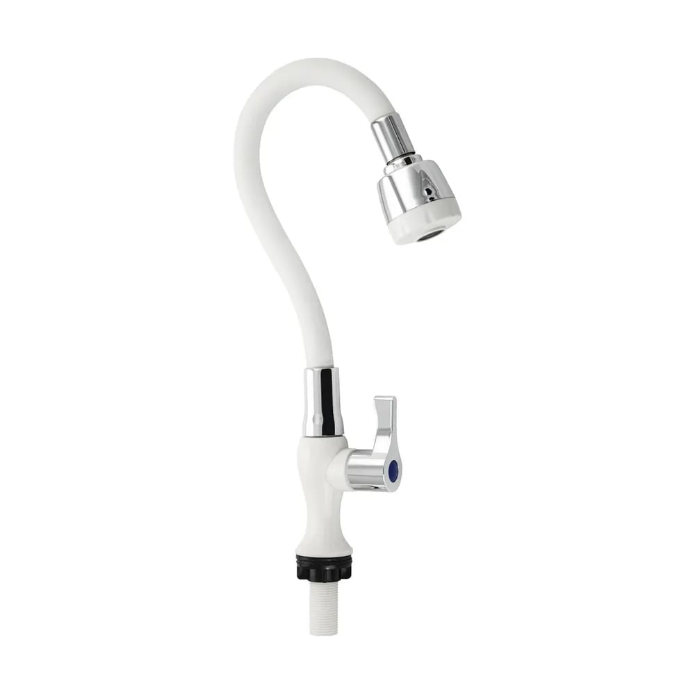 Изображение товара Кран на одну воду Brimix с двухрежимным аэратором и металлокерамическим запорным механизмом, белый