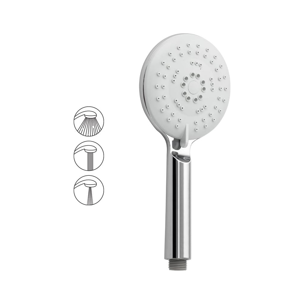 Изображение товара Лейка душевая Brimix массажная 3 режима, хром, 120 мм