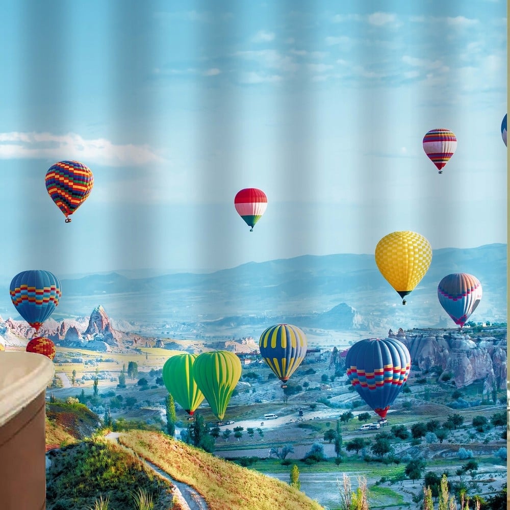 Изображение товара Шторка в ванную комнату Brimix фотопечать, ВОЗДУШНЫЙ ШАР 02-22