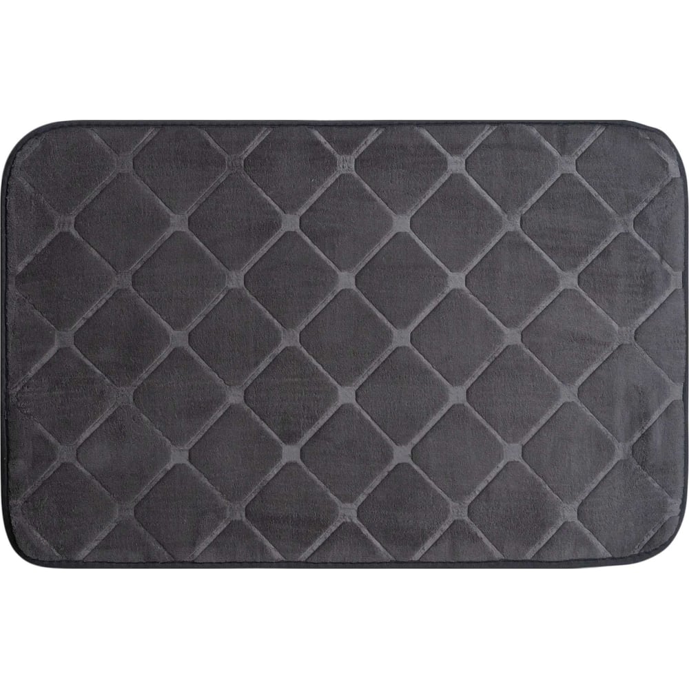 Изображение товара Коврик для ванной VIDAGE №1 ЛАРГО 50х80см, цвет темно-серый, полиэстер 1359007