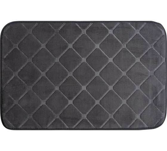 Изображение товара Коврик для ванной VIDAGE №1 ЛАРГО 50х80см, цвет темно-серый, полиэстер 1359007