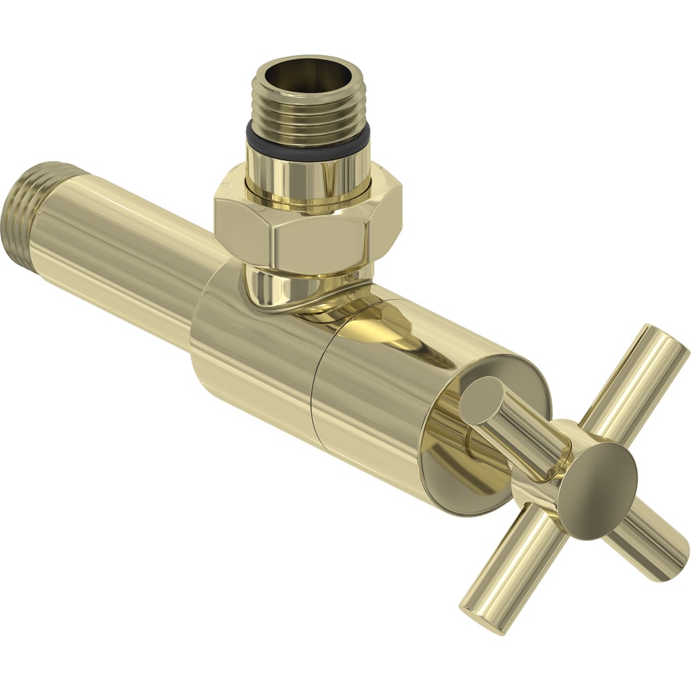 Изображение товара Угловой вентиль Сунержа G 1/2 НР крест шампань для водопровода