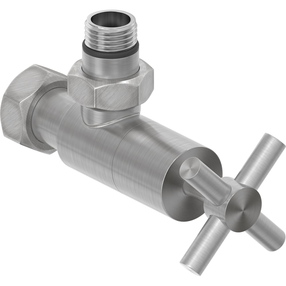 Изображение товара Вентиль угловой Сунержа с крестовой ручкой G 1/2 НР х G 3/4 НГ