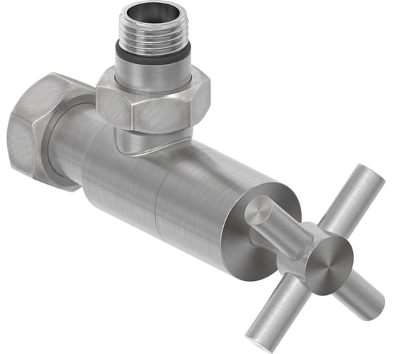 Изображение товара Вентиль угловой Сунержа (крест) G 1/2 НР х G 3/4 НГ Сатин 071-1408-1234