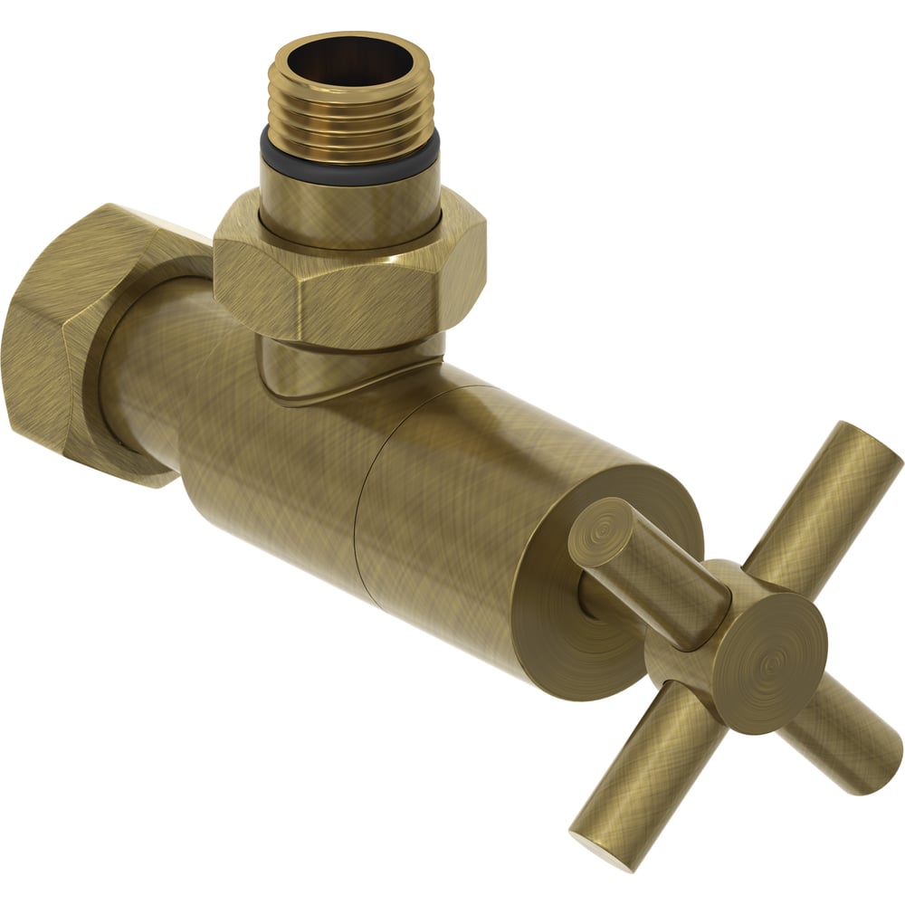 Изображение товара Угловой вентиль Сунержа G 1/2 НР х G 3/4 НГ состаренная бронза