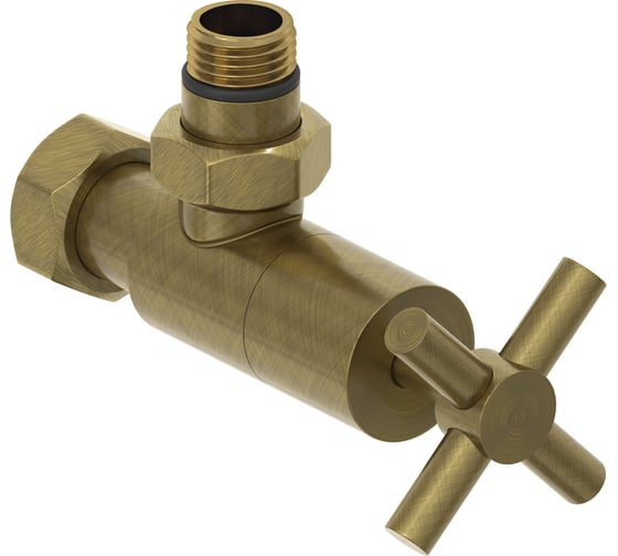 Изображение товара Вентиль угловой Сунержа (крест) G 1/2 НР х G 3/4 НГ Состаренная бронза 05-1408-1234
