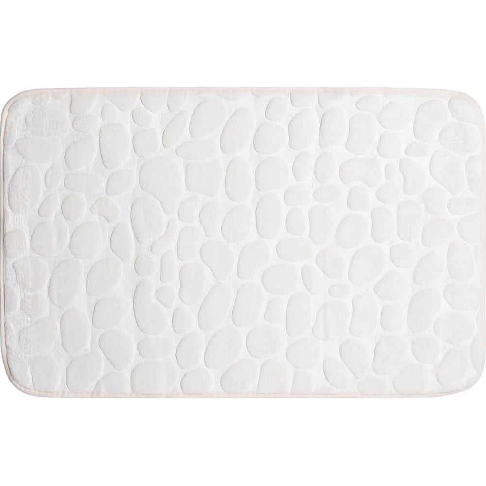 Изображение товара Коврик для ванной VIDAGE №2 Каменка 50х80см белый противоскользящий