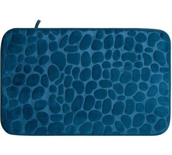 Изображение товара Коврик для ванной VIDAGE №2 Каменка 50х80см, цвет синий, полиэстер 1359012