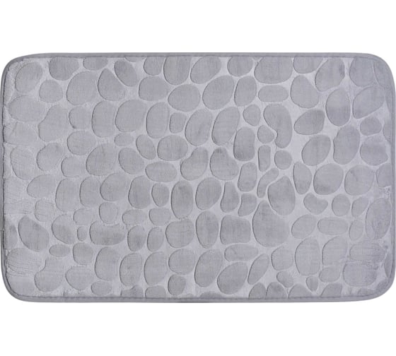 Изображение товара Коврик для ванной VIDAGE №2 Каменка 50х80см, цвет светло-серый, полиэстер 1359010